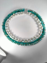 Carica l'immagine nel visualizzatore di Gallery, Collana 4 fili Azzurra