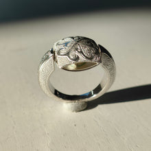 Carica l&#39;immagine nel visualizzatore di Gallery, Doppio argento e moissanite
